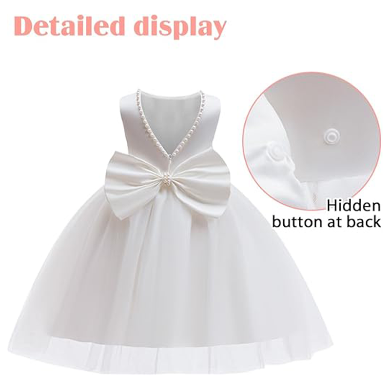Элегантное белое платье для де – обзор и цена Toddler Girl Tulle Party Dress