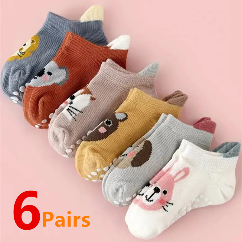6 пар/лот носки для новорожден – обзор и цена Unisex Baby Socks Non Slip