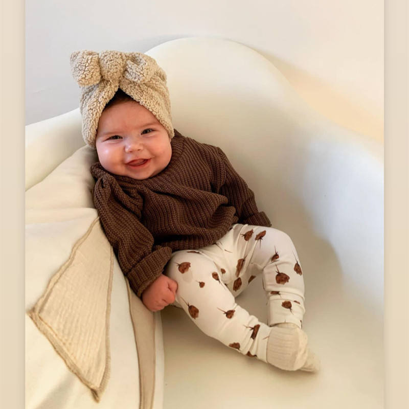 Милый тюрбан с узлом для новор – обзор и цена Infant Beanie Hat With Ears